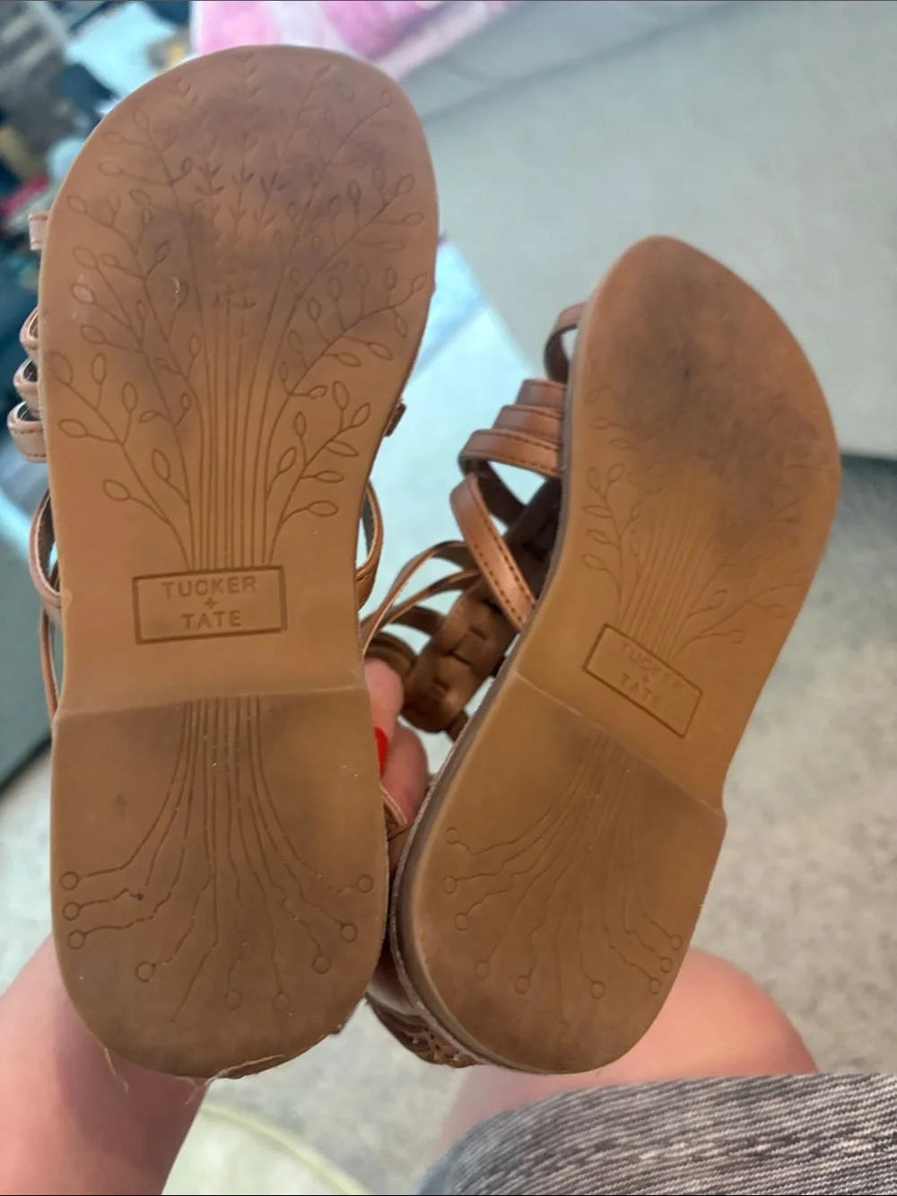 Tucker + Tate Tan Multi-Strap Gladiator Sandals